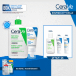 CERAVE Pack crème lavante hydratante 473 ml + crème hydratante visage spf50 ml + 3 miniatures offertes