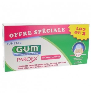GUM PAROEX PACK DUO Dentifrice 75ML*2
