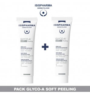 ISISPHARMA PACK DUO GLYCO A SOFT PEELING CREME NUIT 5.5% ACIDE GLYCOLIQUE 30ML*2