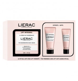 LIERAC PACK LIFT INTEGRAL CREME DE NUIT REGENERANTE 50ML + SERUM TENSEUR 10ML + CREME 15ML