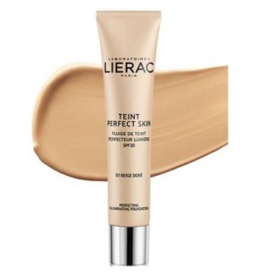 LIERAC Perfect skin fluide de Teint N°3 BEIGE DORÉ 30 ml