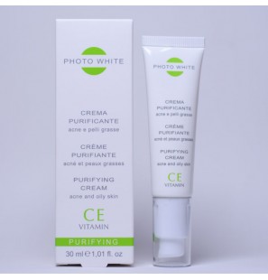 M&D PHOTO WHITE CREME PURIFIANTE ACNE ET PEAUX GRASSES VITAMINE C 30ML