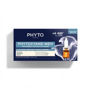 PHYTOCYANE MEN TRAITEMENT ANTI-CHUTE HOMME CHUTE SEVERE B12 AMPOULES