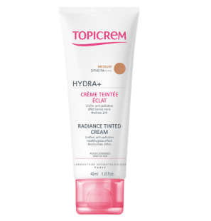TOPICREM HYDRA+ crème teintée éclat MEDIUM spf 40 (40ml)