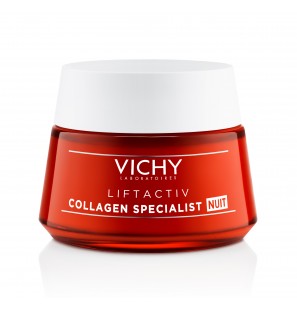 Vichy Liftactiv Collagen Specialist NUIT | Anti-Age|Tous Types de Peaux | 50ml